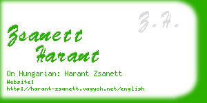 zsanett harant business card